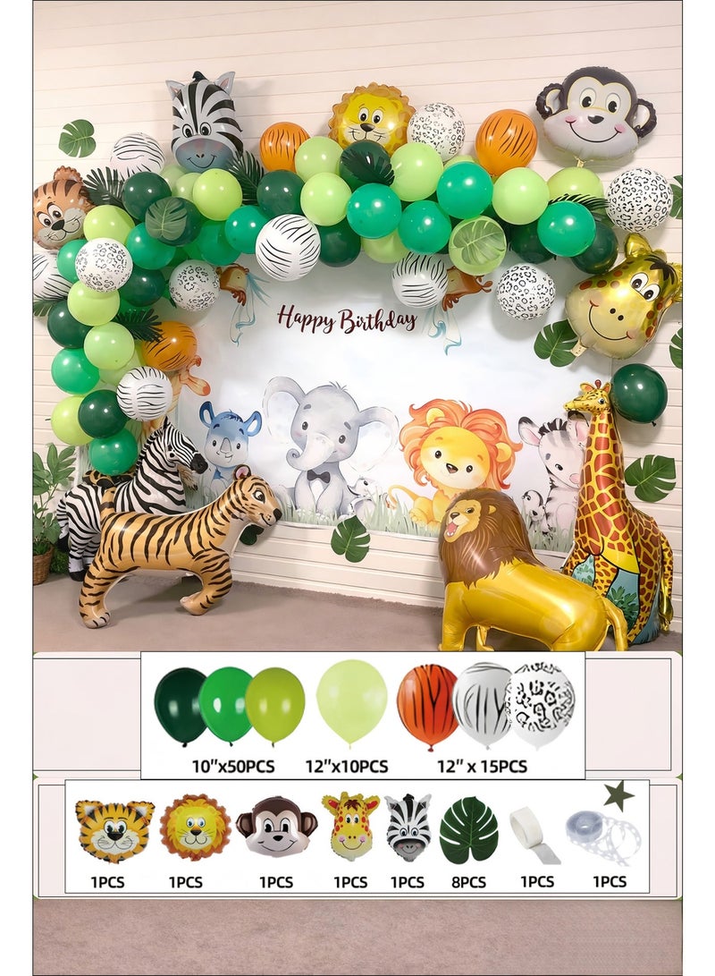 Jungle Safari Balloon Garland Arch Kit, Green Animal Theme Balloons for Boys Girls Birthday, Baby Shower & Party Decorations - Image 5